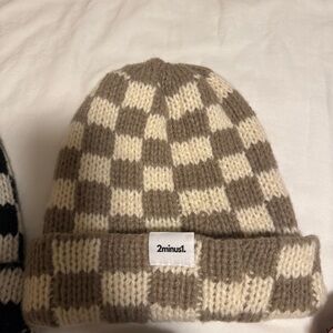 2minus1 Checkered Knit Beanie